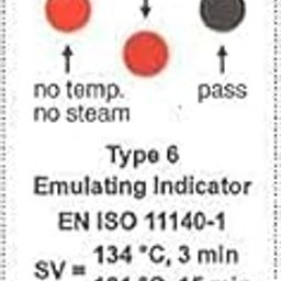 Autoclave Package Monitoring Chemical Indicator for Steam Sterilization Processes (Pack of 20) (Indicator Steam, Class 6)-picture-24