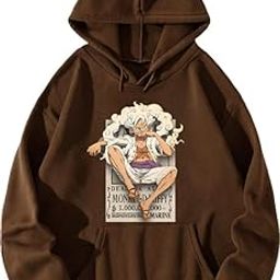 Gear 5 Hoodie One Piece Sweatshirt Anime Men Women Anime Causal Stylish Latest Black Lavender Beige Peach White Maroon-picture-17