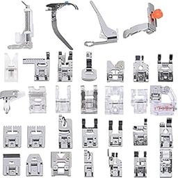 Syga 32 Sewing Machine Presser Foot Feet Kit fit for Brother Singer Janome-picture-30
