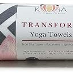 Kosha Yoga Mat Towel - Non Slip, Quick Drying, Travel Friendly, Use for Ashtanga, Hot Yoga, Vinyasa and Power. 72inches by 24inches with Silicone Grippers (Infinity)-image-37