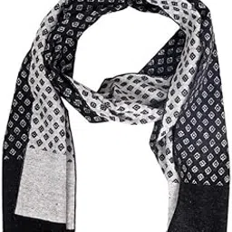 krystle Fashion Designer Men's Solid Woollen Mufflers/Scarf/Stoles (Check Black)-picture-39