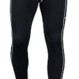 Thermal Compression Pants, Athletic Running Tights & Sports Leggings, Winter-Gear Base Layer Grey-picture-5
