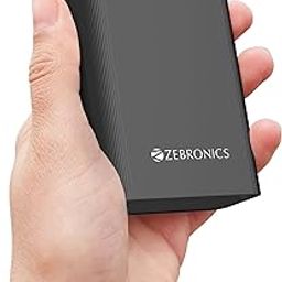 ZEBRONICS EnergiTank 20MR1, Metal Power Bank, 20000 mAh, 22.5W Super Fast Charging PD 3.0 (PPS), Dual Type C & USB Port, LED Indicator, for iPhone, Android, Tablets, Airpods (Midnight)-32
