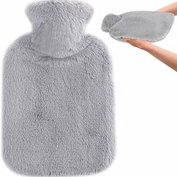 Hot Water Bag with Soft Cover for Pain Relief, 1 Pcs Heating Pad Rubber Hot Bag for Body Massage for Men & Women for Hot Water Bottle for Period, Cramps, Heating Pad - 1L (Random Color)-image-45
