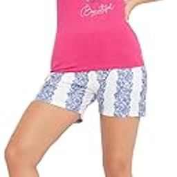 Women's Cotton Printed Top & Shorts Set-image-20