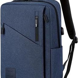 EmpowerElite 25L Unisex Water Resistant Travel Laptop Backpack with USB Charging Port/Office Bag/School Bag/College Bag/Business Bag Fits Up to 16 Inch Laptop with 1 Year Warranty (Blue)-24