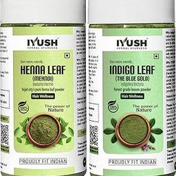 IYUSH Herbal Ayurveda Henna and Indigo Powder – 500gm | Indigo Powder Organic for Hair and Henna Powder for Hair Colour | Natural Hair Colour without Chemical | Herbal Hair Colour | 250gm each-image-22