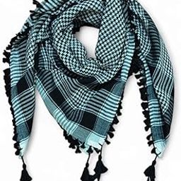 BAKKAH, Men's Shemagh Scarf 48"x48" – Cotton Blend Tactical Keffiyeh Desert Scarf for Winter & Summer – Arabic Rumaal for Men-image-98
