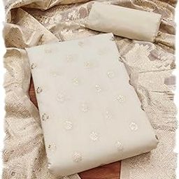 Women's Chanderi Cotton Unstitched Dress Material-picture-39