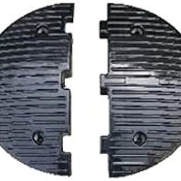 K T I® End Caps Pack Of 2 Black Pcs For Speed Breaker End Cover Install with Our Manual Speed Breaker Ideal choice for Road Safety Size-185x50x250 MM-18