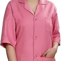 SEEMESH Lab Coat Half Sleeves Pink-0