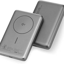 Neopack Rapid Magsafe Power Bank 10000 mAH Qi2 Fast Charging Portable Charger Support Wireless Chargeing @ 15W & Type-C PD @ 20W Compatible with iPhone 12/13/14/15/16 Series and More (Space Grey)-2