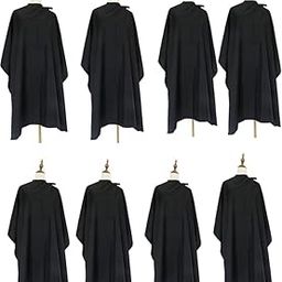 Salon Barber Hairdressing Capes with Snaps Hair Cutting Cape Hair Stylist for Women Men Adults Kids Black Waterproof (8PCS)-image-38