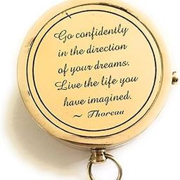 2'' Brass Pocket Compass – Limited Edition Vintage Style | Baptism, Christmas for Him | Inspirational Amazon Gift Idea-48