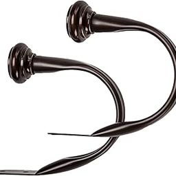 amazon basics Decorative Curtain Holdback/Tieback, Set of 2, Bronze-16