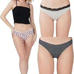 Women?s Premium Cotton Panties | Antimicrobial & Breathable | Everyday Comfort with Amazing Fit | Soft Fabric Innerwear for All-Day Freshness & Hygiene | Bikini | Pack of 3 |-picture-14