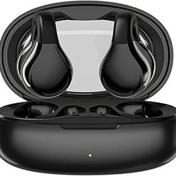 Xmenha Open Ear Bone Conduction Headphones Wireless Bluetooth 5.3 Sports Headphones Black-picture-10