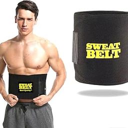 BQH Sweat Slim Belt, Stomach Belt for Men and Women Non-Tearable, Sauna Belt Waist Trainer, Sweat Belt for Men and Women Black-image-31