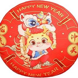 CALANDIS™ Chinese New Year Pillow Dragon Pillow Back Cushion for Living Room Car Decor Style C | Pillows | Home Dacor-image-5