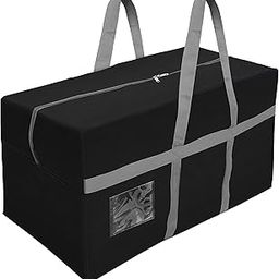 SNDIA Extra Large 128 L Nylon Moisture Proof Multipurpose Heavy Duty Storage Bag for Toys/Stationery/Blankets/Clothes/Moving Bags With Strong Reinforced Handles Rectangular (Black,80x40x40 cm)-31