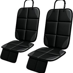 Car Seat Protector, MHO+All 2 Pack Auto Car Seat Protectors for Child Baby Car Seats - Large CarSeat Sit Savers Mat with Waterproof 600D Fabric & 2 Storage Pockets, Crash Test Approved-15