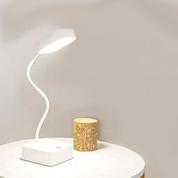 RATAVA 3 Colour Mode LED Table lamp Folding Neck Reading Light Rechargeable led Reading Light Study Lamp for Students, Night Light for Study Room 1pc (Square Desk Lamp)-image-23