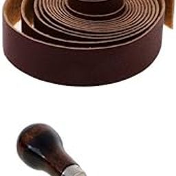 THE STYLE SUTRA 10 Meters Leather Strap Strips Leathercraft Punching Tools Wooden Handle Awl-image-18
