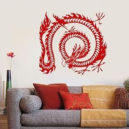 SnappySticker Symbol Chinese Dragon Vinyl Wall Art Decal Stickers Kitchen Décor, Size: 33 X 33-image-74