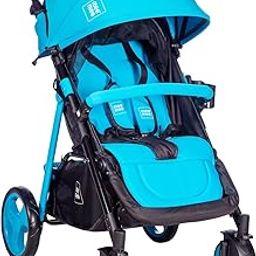 Mee Mee Baby Pram with Reversible Handle | Rotational Wheels | 3 Recline Position Stroller | Quick Compact Folding| Stroller for 0-3 Years Baby (Blue)-11