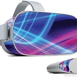 MightySkins Skin Compatible with Oculus Go Mobile VR - Light Waves | Durable, Unique Vinyl Protective Cover | Easy to Apply, Remove and Change Styles | Made in the USA-19