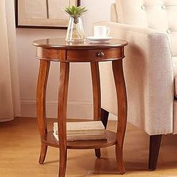 WOOYNEX Chest of Drawers, Corner Side Table with Drawer Bedside Table with Coffee Table and Retro Style Bedside Table .(Brown) (Brown)-image-67