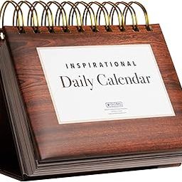 Motivational & Inspirational Perpetual Daily Flip Calendar with Self-Standing Easel (Woodgrain)-picture-21
