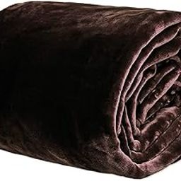 BSB Home® Blankets|| 3000 TC Super Soft Mink Single Bed Hot and Warm Blanket for Winter-Chocolate Brown-image-3