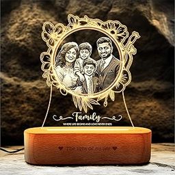ZOCI VOCI Bright Blossoms: Personalized Family Photo Lamp (Bright Blossoms)-image-3