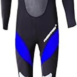 3mm Neoprene Men Wetsuit Full Body Suit for Scuba Diving Swimming Blue L-image-67