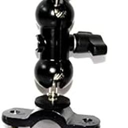 SHOPEE Universial 360 Degree Rotating Mountain Bike Mount for Hero 10/9/8/7/6+, Metal Multi-Function Double Ballhead Bracket Holder Bike Handlebar Holder Bicycle Rack Adjuster for Action Camera-28