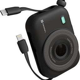Portronics Power Shutter 10000mAh 15W Magnetic Wireless Fast Charging Powerbank with in-Built Type C & 8 Pin Cable, 22.5W Type C PD Output, Type C Bidirectional Port, LED Display (Black)-17