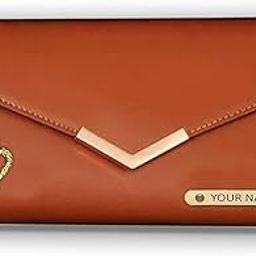Customized Faux Leather Ladies Wallet with Name - Stylish & Trendy Accessory for Girls - Personalised 3 fold Women Clutch Wallet- an Ideal Gift Your Sisters on This Rakhi or Birthday-51