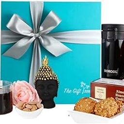 The Gift Tree Premium Coffee Gifts Hamper | Buddha Idol, Flask, Coffee, Cookies and Salted Almond | Gift for family, Corporate, Birthday, Anniversary, Husband & Wife-image-28