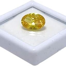 9.25 Carat / 10.25 Ratti Oval Cut Yellow Zircon Percect for Ring, Earring & Pendant Size-image-27