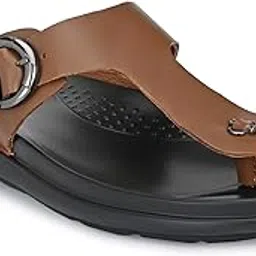 egoss Premium Genuine Leather Toe-Ring Slipper for Men, Slip-On Leather Sandal-picture-4