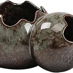 Enakshi® Ceramic Garden Circulating Fountain Jar for Fish Tank Aquarium 17x12.5x8.6cm Style C|Home & Garden | Home D?Muskan©cor | Indoor Fountains-image-2