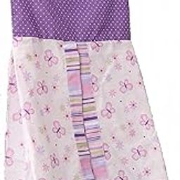 Purple Butterfly Diaper Stacker Organizer, Nursery Crib Diaper Hanging Bag for Baby Girl-35