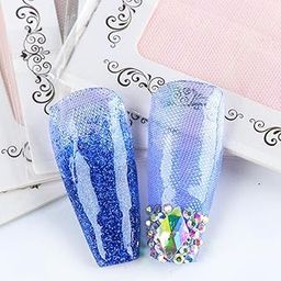 CALANDIS Luminous Nail Art Stickers Mesh Manicure Tips Decoration Decals Charms 01 | Nail Art Accessories | Nail Care, Manicure & Pedicure-image-1
