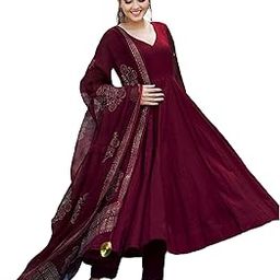 Women Cotton Blend Kurta Set With Dupatta-picture-15