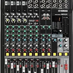 Yamaha MG12X (6 XLR + 3 Stereo + Echo Effects without USB) Analog Mixing Console,12-channel Stereo Mixer with D-Pre Preamps, 24 Effect Programs, and 1-knob Compressor-image-81