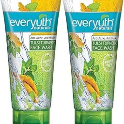 Everyuth Naturals Anti Acne, Anti Marks Tulsi Turmeric Face Wash|Gentle Exfoliation & Blemish Control|Paraben free|For Oily, Dry, Normal, Combination & Sensitive Skin|100% Soap Free - 150 g (Pack of 2)-6