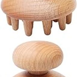 MERISHOPP® 2 Pcs Mushroom Wood Massager for Maderotherapy Anti-Cellulite Muscle Release|Health & Beauty | Massage | Massagers-image-26