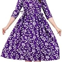 Stylish Maternity Kurta for Women | Nursing/Feeding Kurti with Hidden Zipper | Baby Shower Dress | Breathable Pregnancy Outfit-image-9