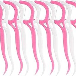URAL 2 in 1 Tooth Cleaning Dental Floss Toothpicks Plastic Set for Clean Teeth Fresh Breath and Healthy Gums, 24 Piece in 1 Packet (Multicolor) (Pack of 9)-8